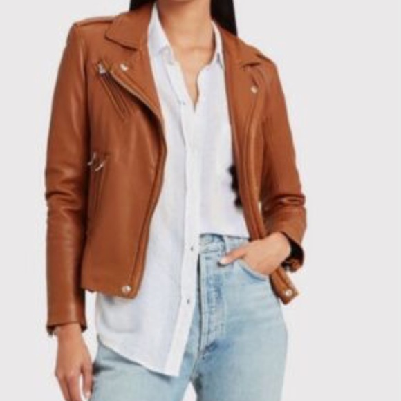 IRO han Leather jacket in cognac - Picture 2 of 6